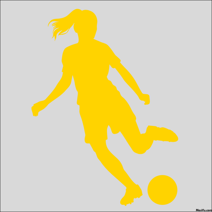 Soccer Girl Window and Wall Decal - Customizable